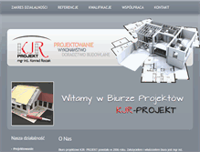 Tablet Screenshot of kjrprojekt.pl